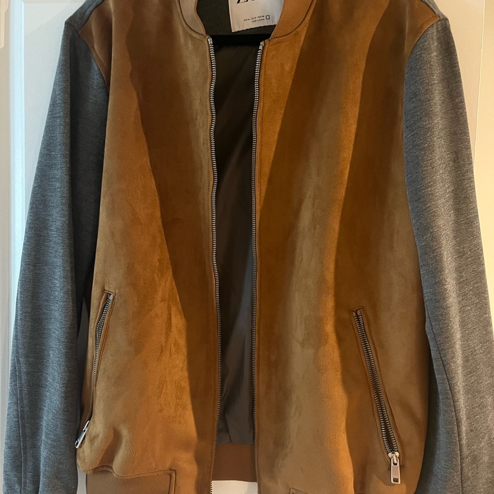 Zara Suede and Knit Jacket